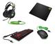 Combo Gaming HP Mouse, Teclado, Audífonos y Mouse Pad