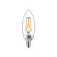 Bombillo LED Philips, B11 vintage, base E12, 56926848